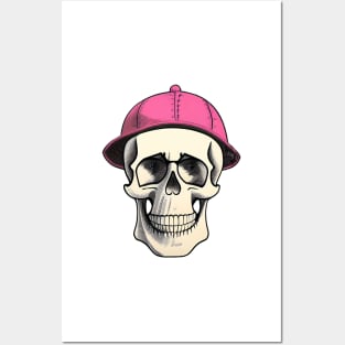 skeleton in a hat Posters and Art